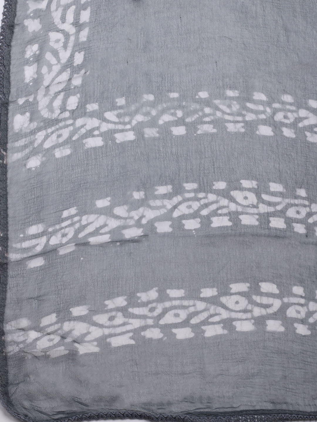 Printed Cotton Blend Unstitched Kurta With Pant &amp; Dupatta