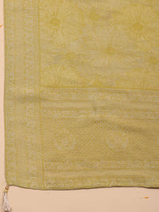 Kanjeevaram Chanderi Unstitched Suit With Dupatta