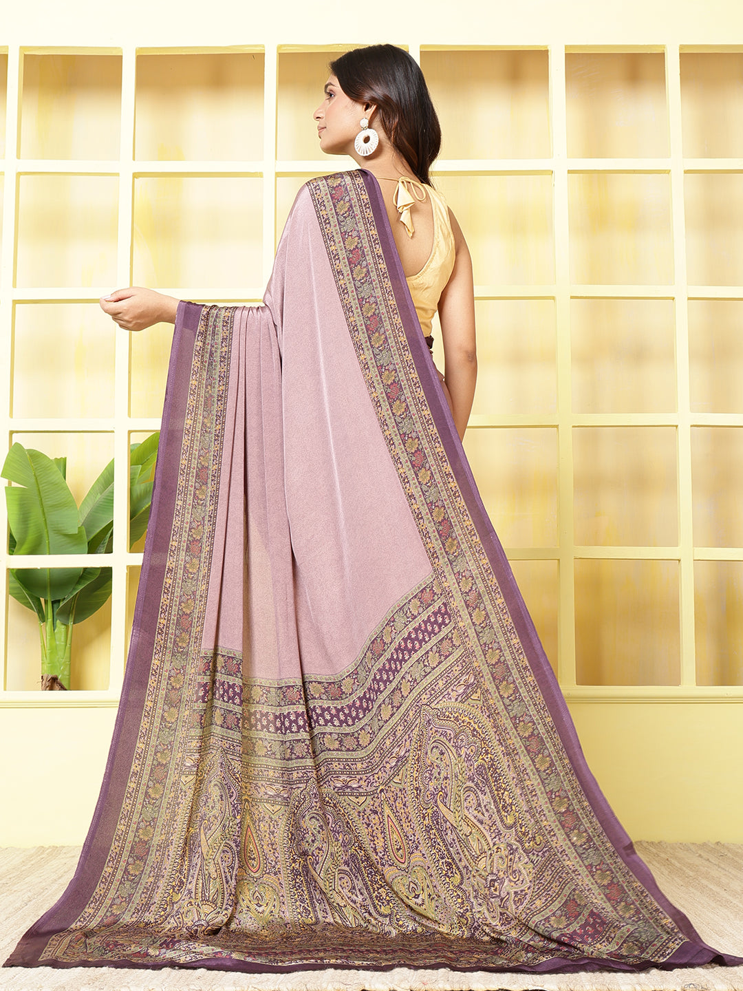 Digital Printed Crepe Saree