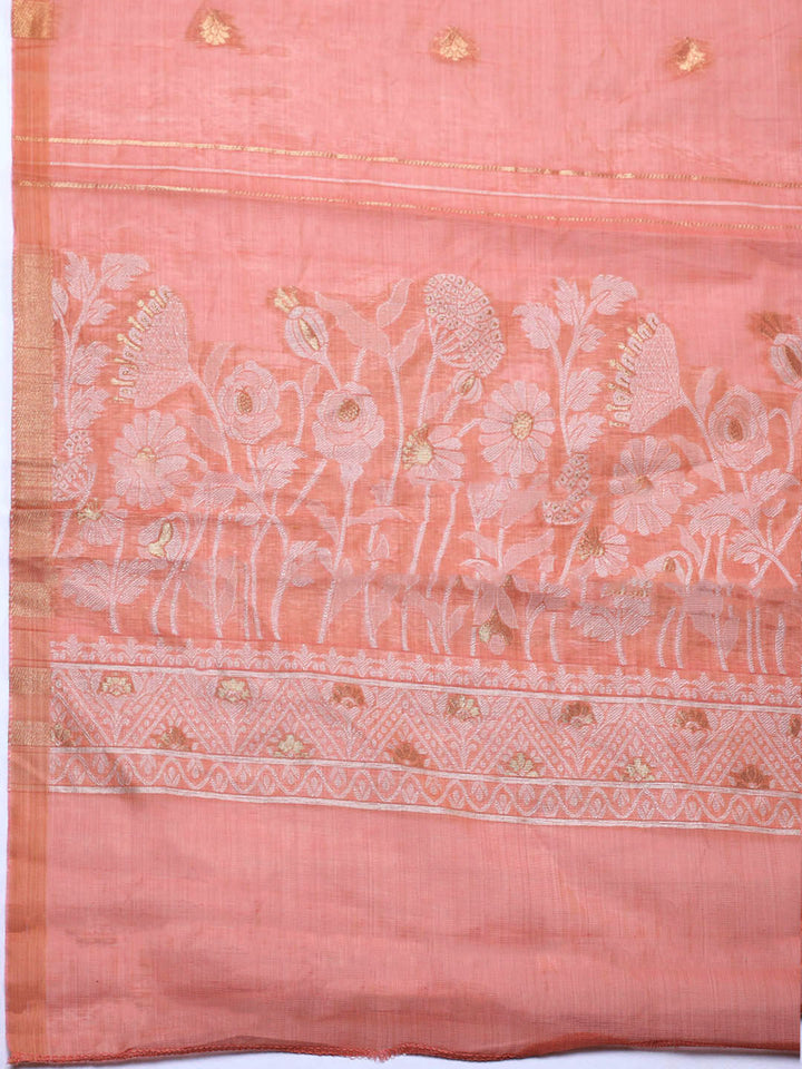 Embroidered Cotton Blend Unstitched Suit With Pant &amp; Dupatta