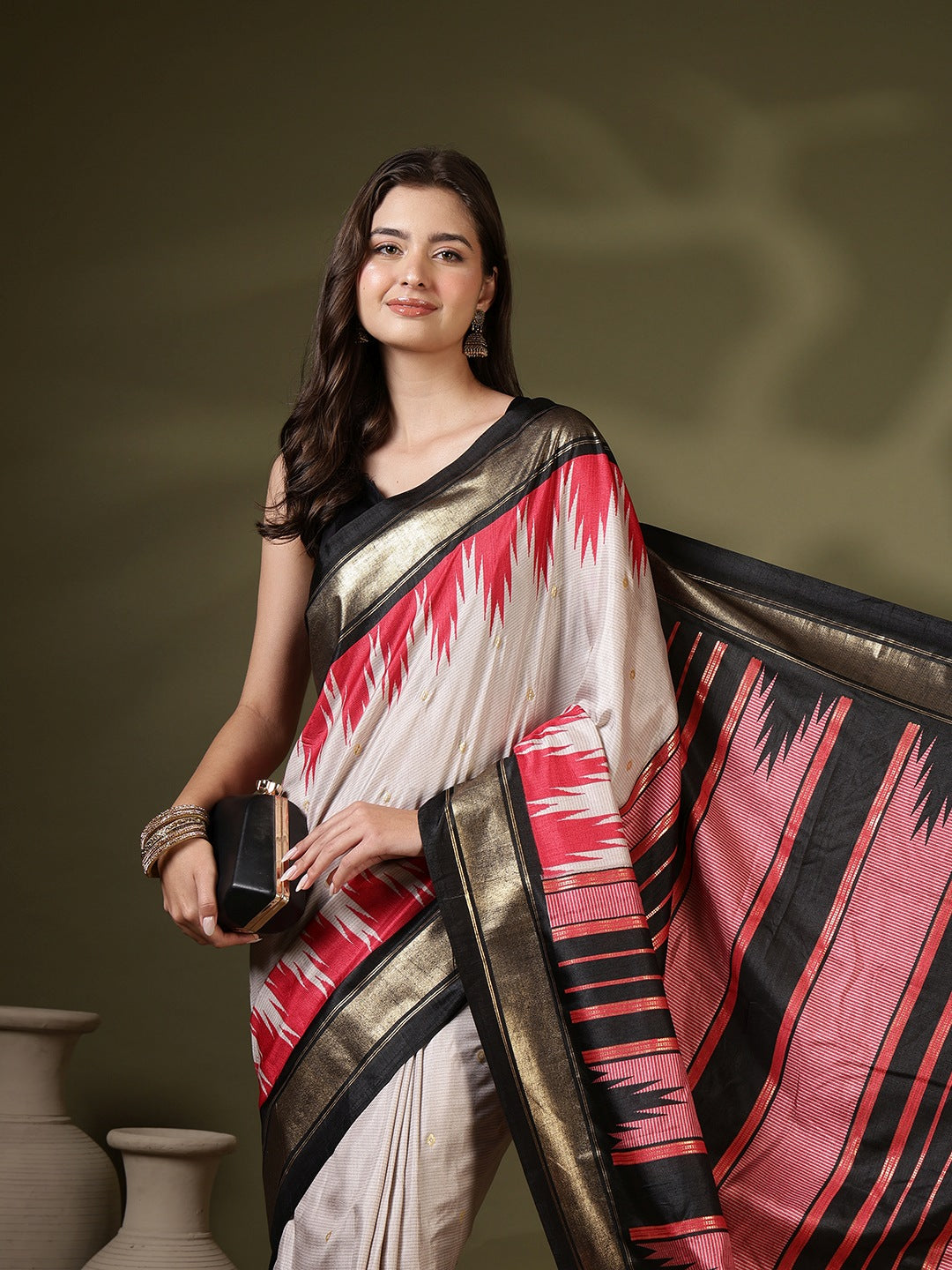Digital Printed Art Silk Saree