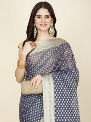 Zari Jaal Woven Cotton Saree