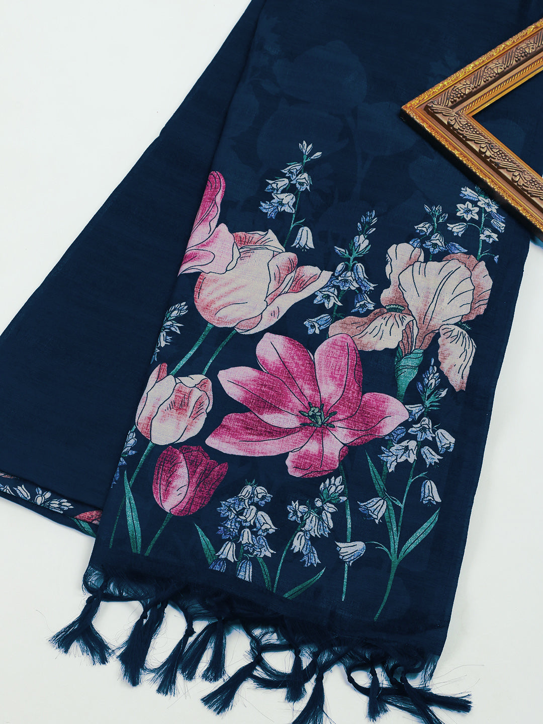 Printed Tussar Saree