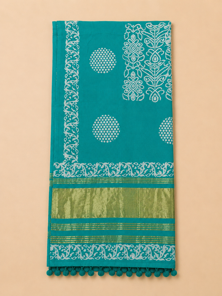 Firozee Cotton Blend Printed Unstitched Dress Material