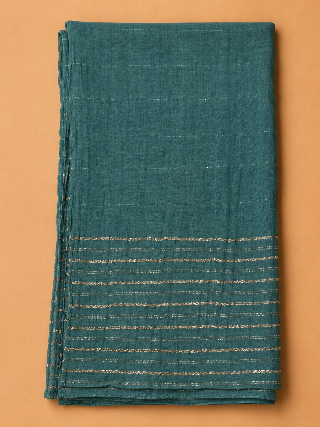 Rama Green Cotton Blend Embroidered Unstitched Dress Material