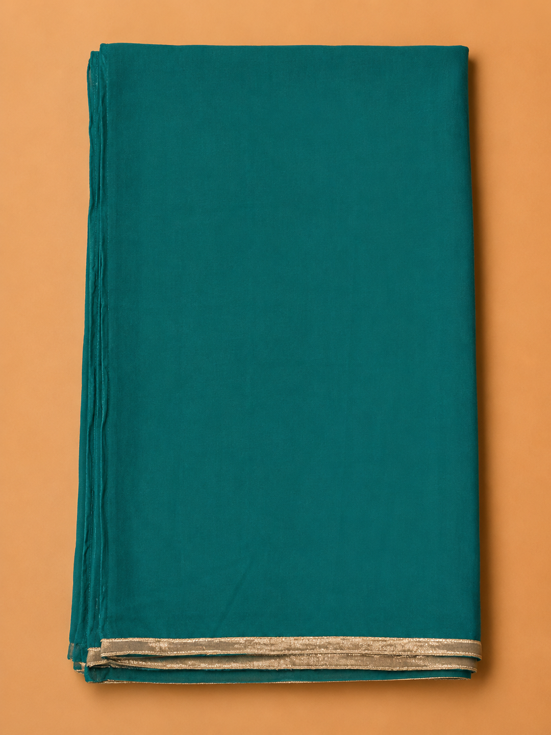 Rama Green Cotton Blend Embroidered Unstitched Dress Material