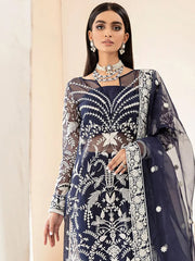 Embroidered Organza Semi Stitched Suit