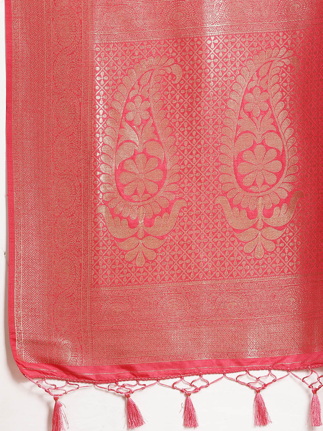 Zari Jaal Woven Art Silk Saree