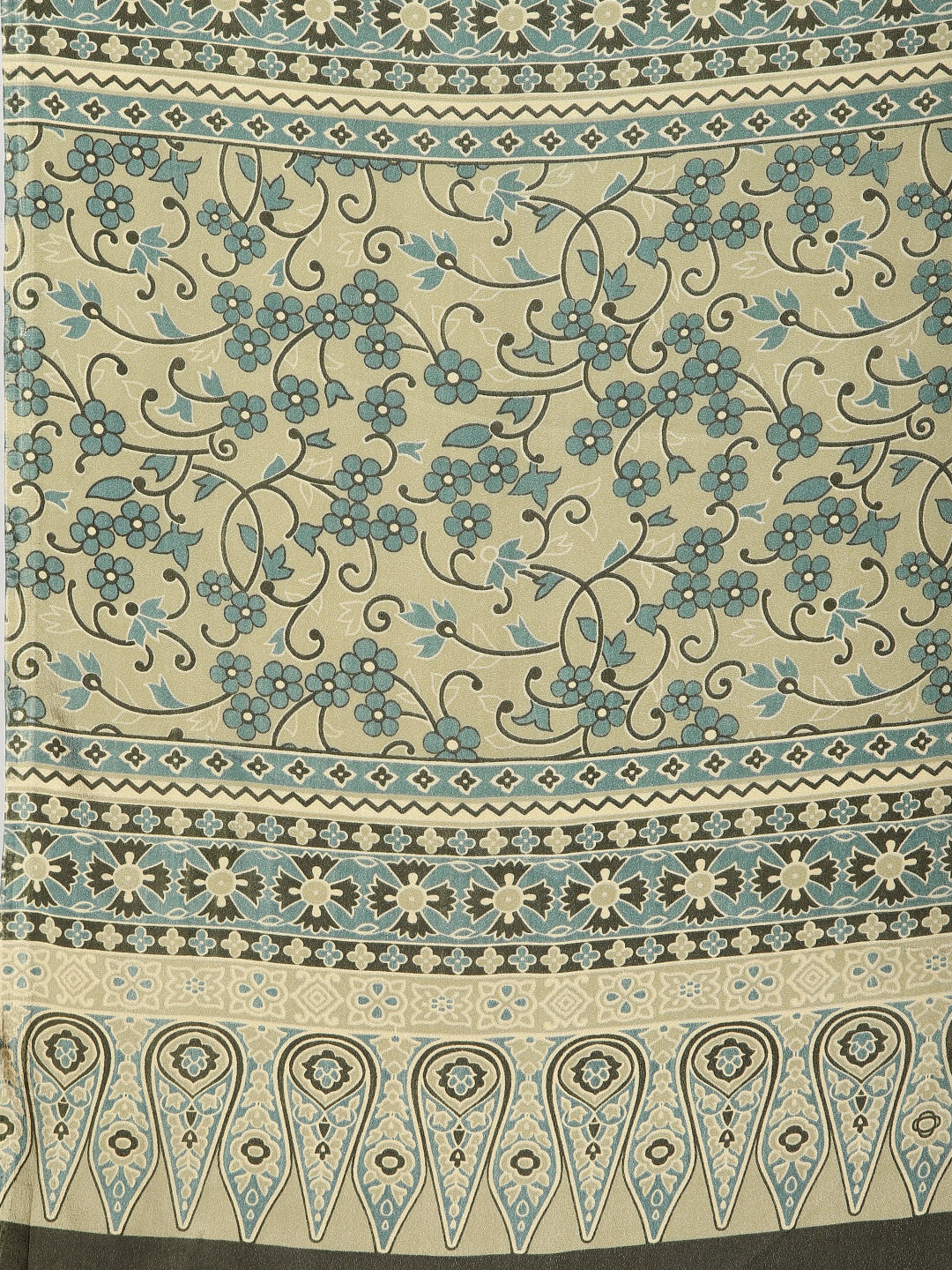 Digital Printed Crepe Woven Saree