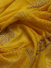 Printed Cotton Blend Unstitched Suit With Dupatta