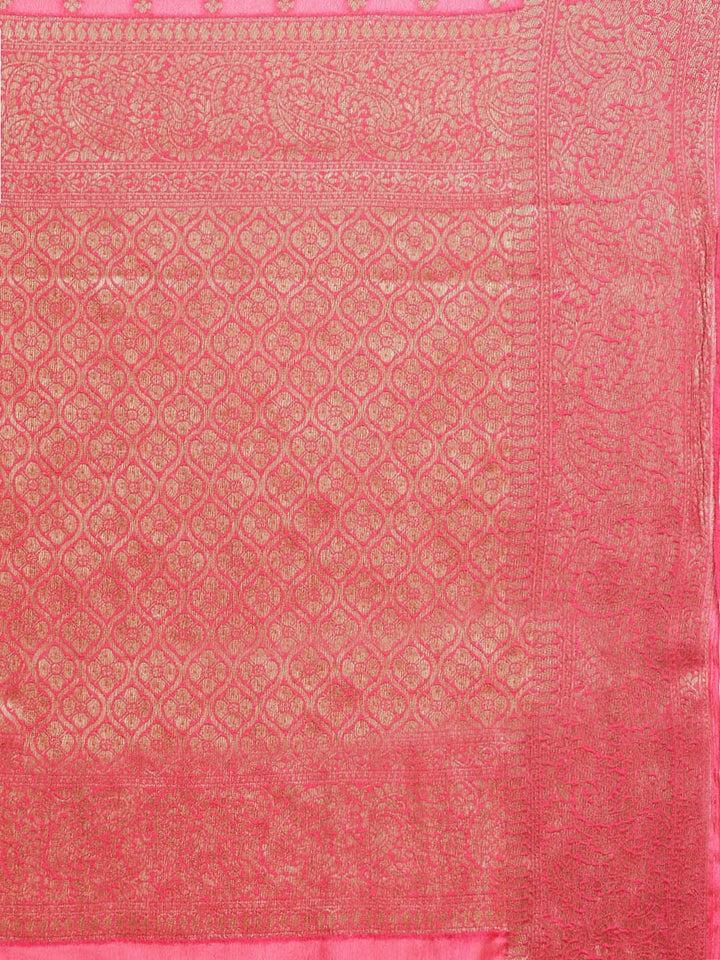 Zari Border Woven Chiffon Saree