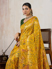 Woven Design Pashmina Saree