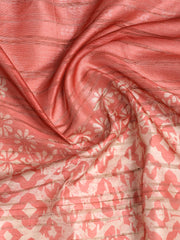 Neck Embroidered Chanderi Unstitched Suit With Dupatta
