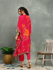 Printed Crepe Kurta With pants