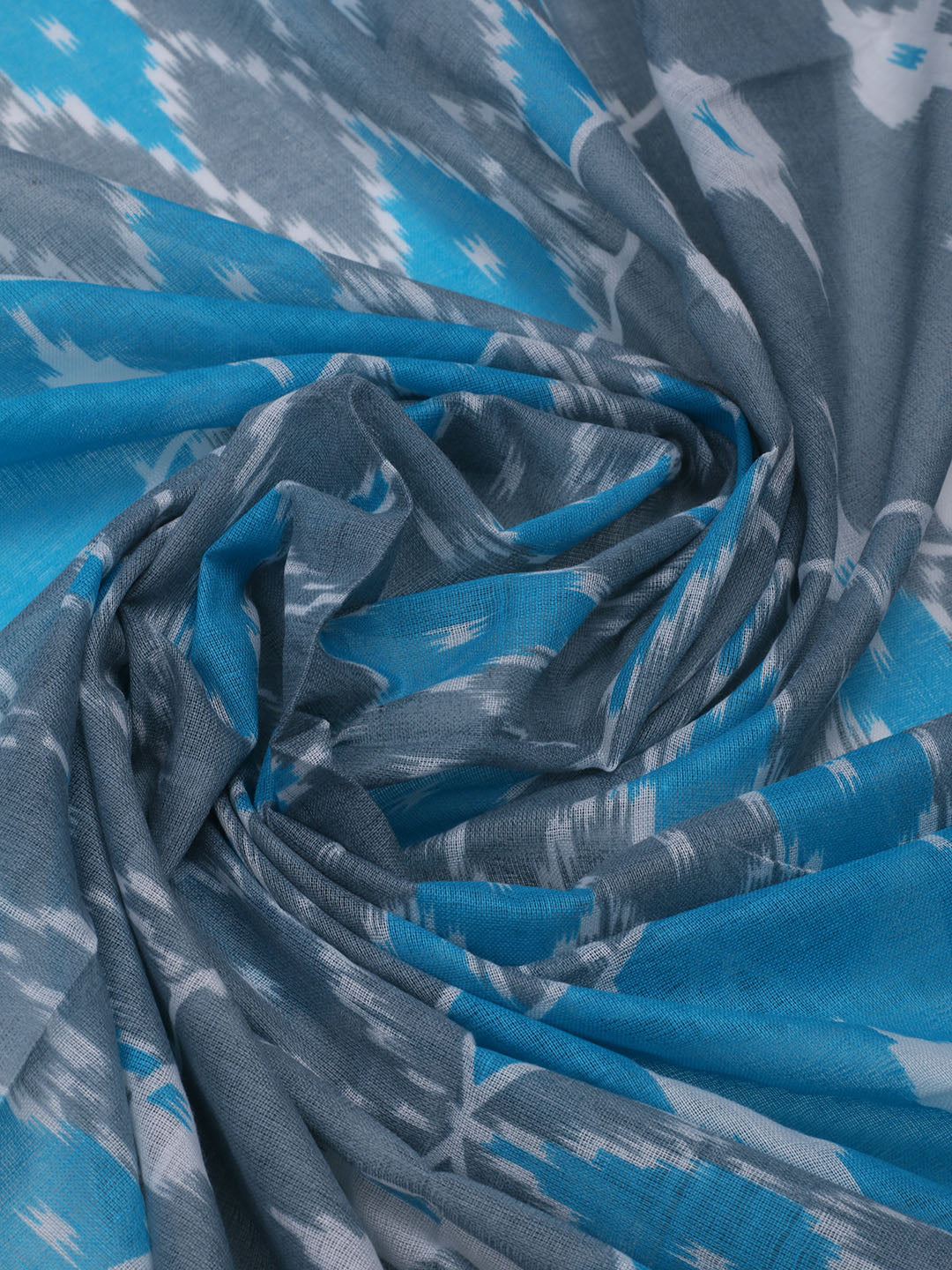 Printed Cotton Blend Unstitched Suit With Dupatta