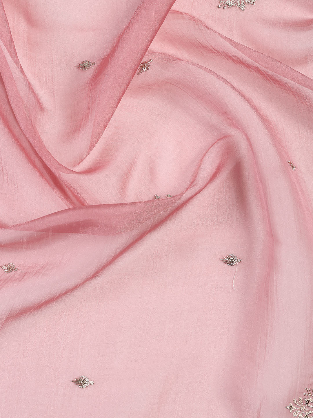 Embroidered Tissue Unstitched Suit With Dupatta