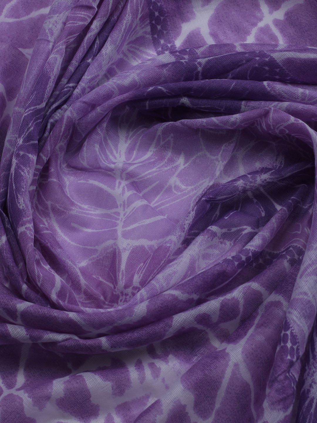 Patch Neck Cotton Blend Unstitched Suit With Dupatta