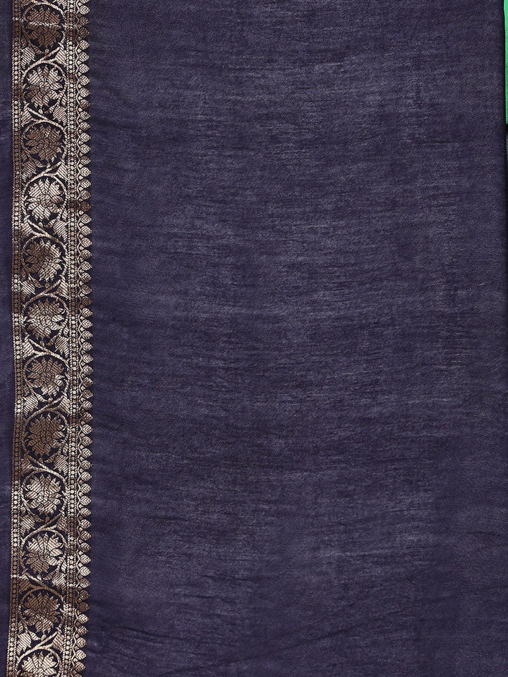 Digital Printed Cotton Blend Woven Saree