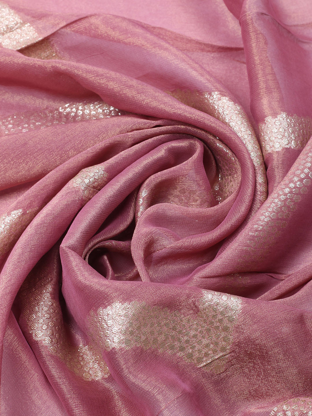 Embroidered Tissue Unstitched Suit With Dupatta
