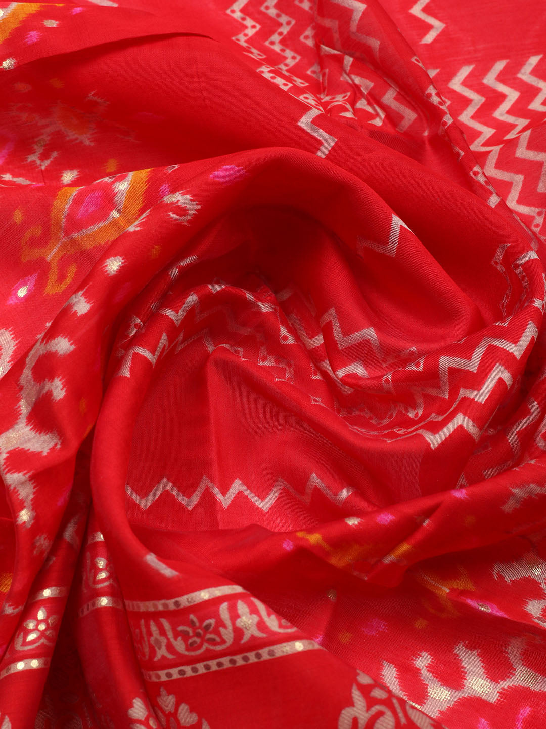 Embroidered Cotton Unstitched Suit With Pant &amp; Dupatta