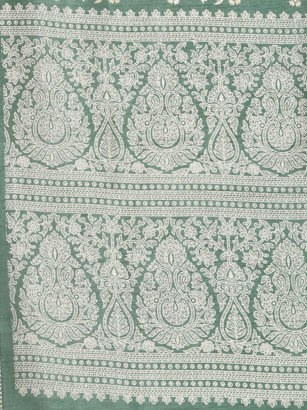Ajrak Printed Cotton Blend Woven Saree