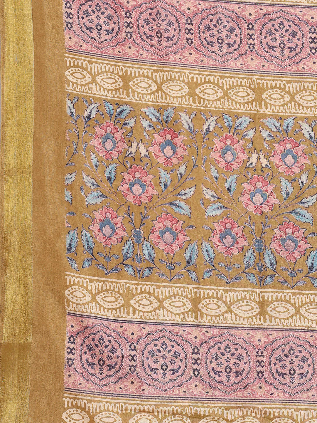 Floral Printed Art Silk Woven Saree