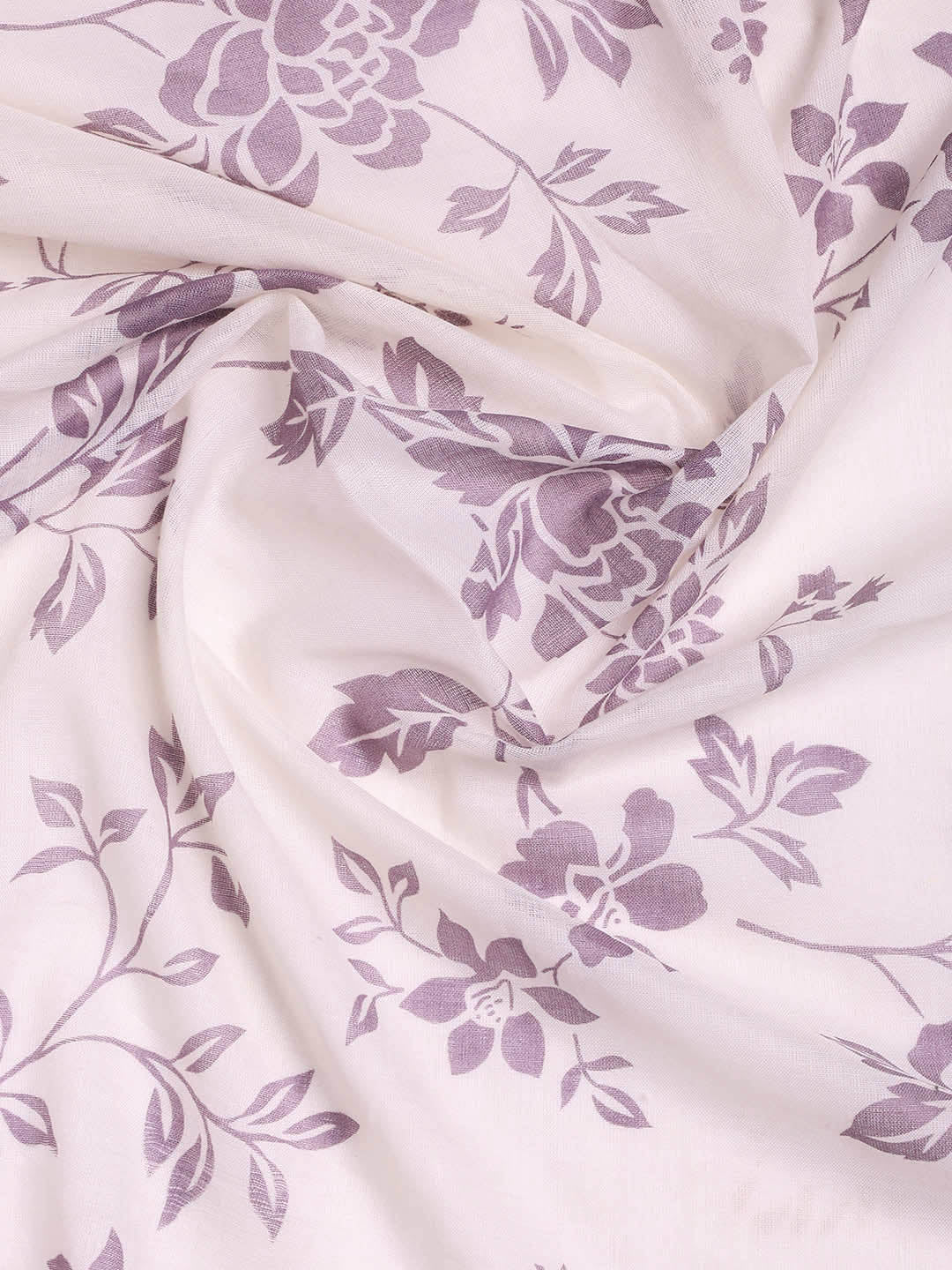 Printed Cotton Blend Unstitched Suit With Dupatta