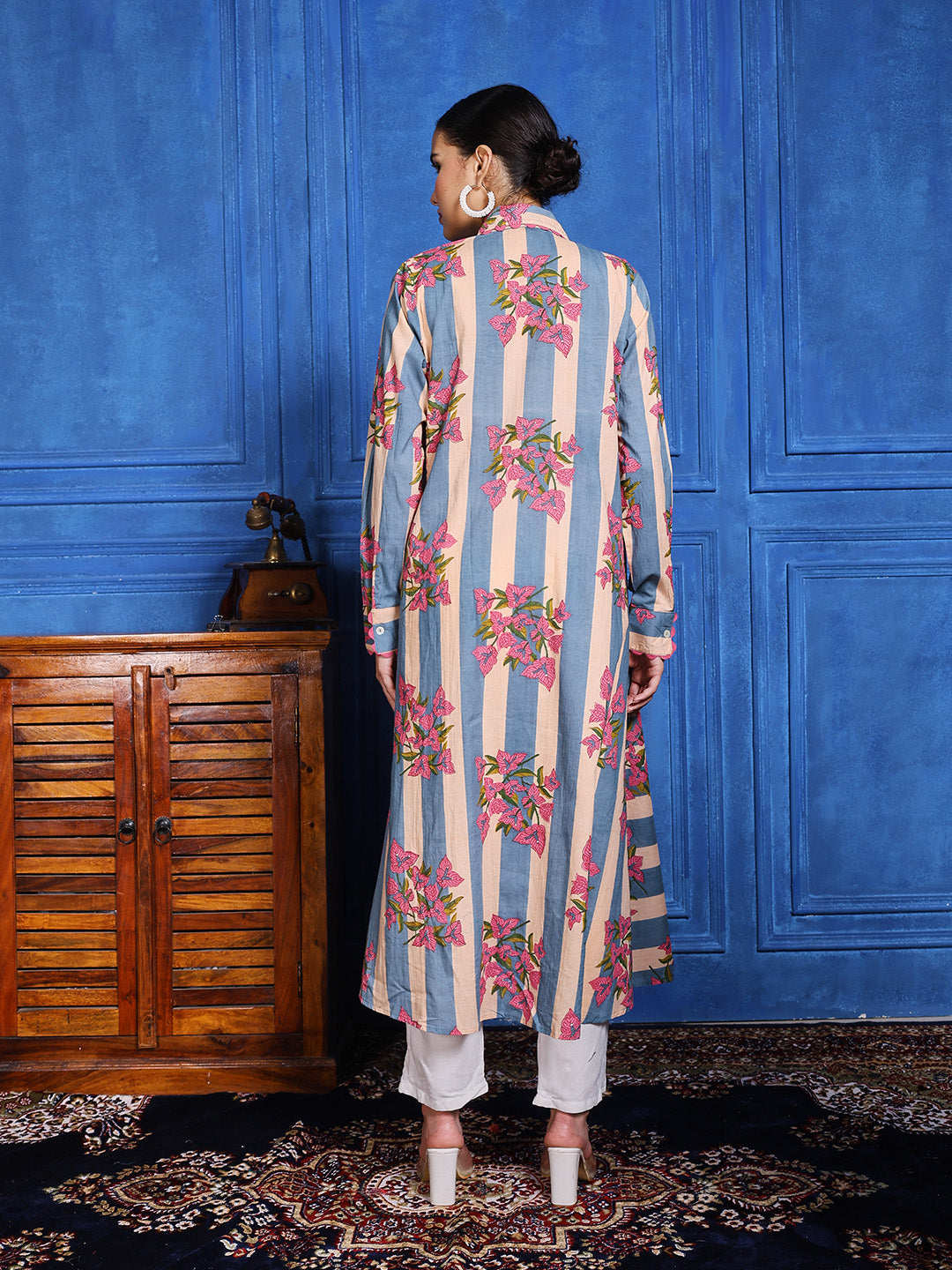 printed Cotton Blend Kurta