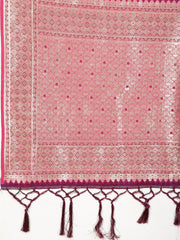 Stone Work Banarasi Woven Saree