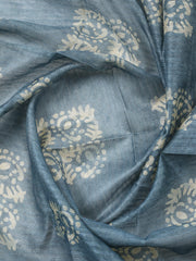 Embroidered Chanderi Unstitched Suit With Pant & Dupatta