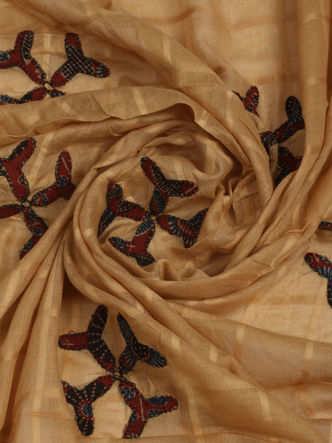 Printed Cotton Unstitched Suits Printed Suit With Pant &amp; Dupatta