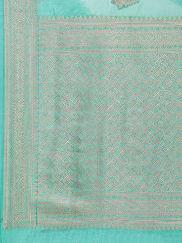 Zari Booti Woven Organza Saree