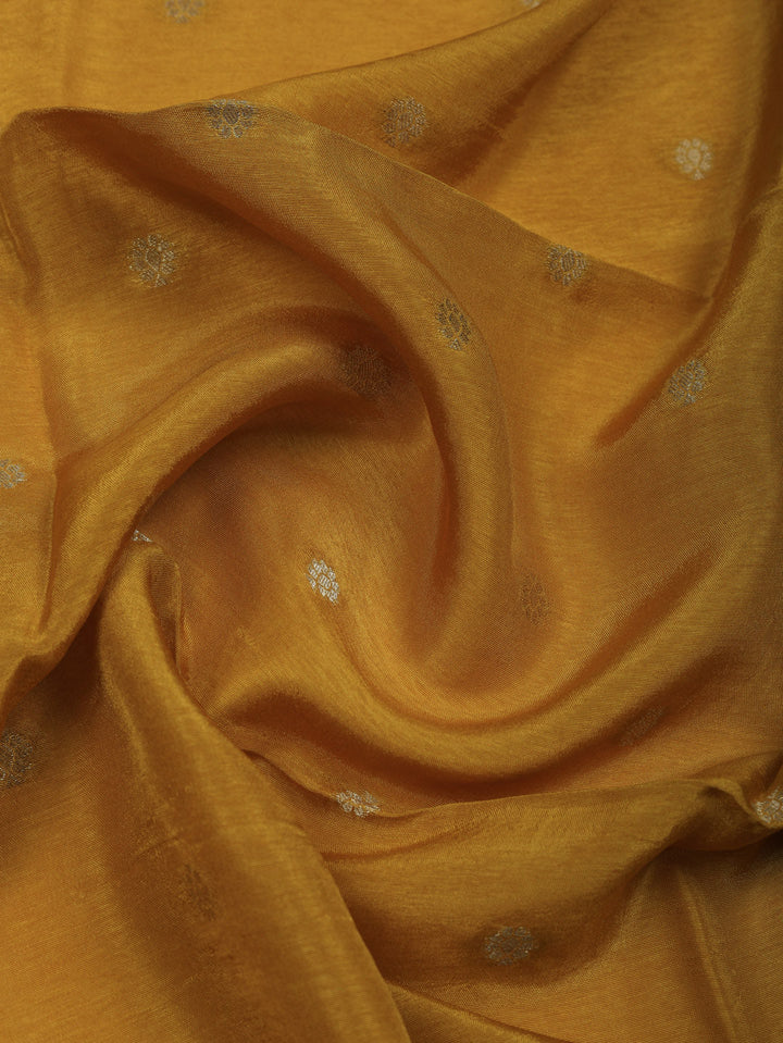Woven Design Chanderi Unstitched Suit With Pant &amp; Dupatta
