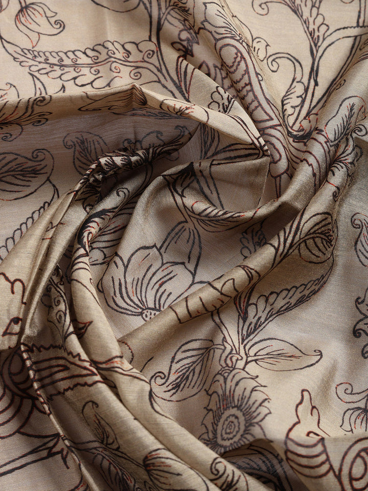 Printed, Cotton Blend Unstitched Suit With Pant &amp; Dupatta