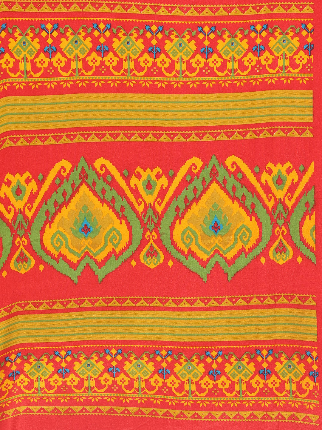 Floral Printed Crepe Woven Saree