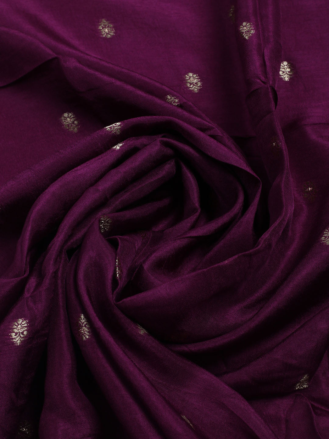 Woven Design Chanderi Unstitched Suit With Dupatta