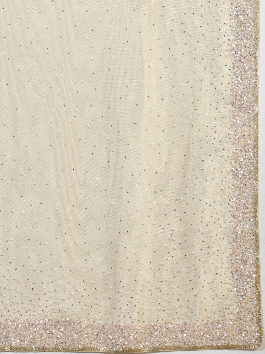 Sequence Embroidery Tissue Saree