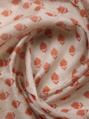 Printed Cotton Blend Unstitched Suit With Pant & Dupatta