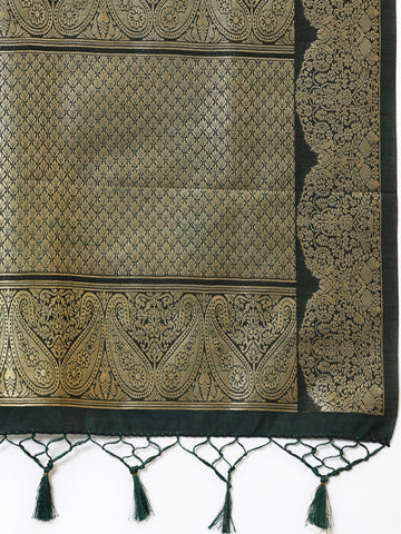 Zari Border Booti Handloom Woven Saree