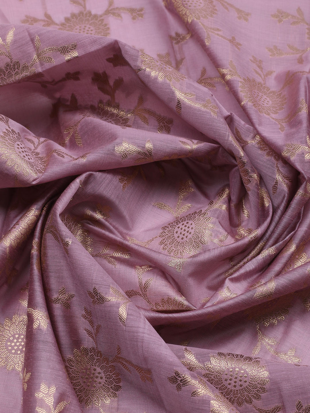 Woven Design Chanderi Unstitched Suit With Pant &amp; Dupatta