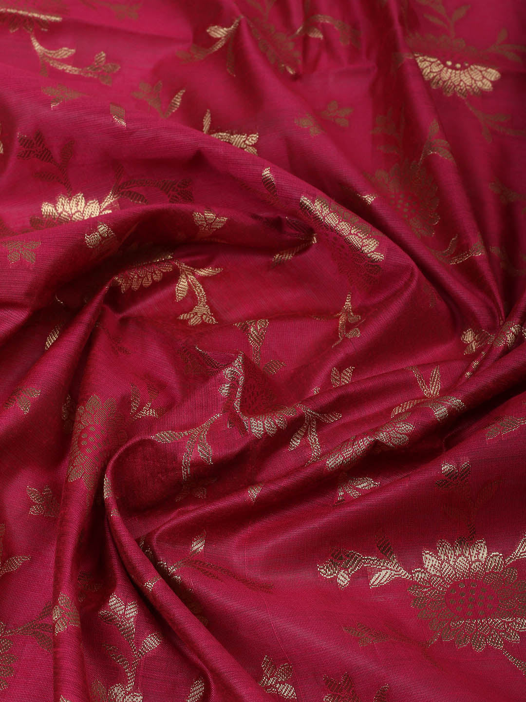 Woven Design Chanderi Unstitched Suit With Pant &amp; Dupatta