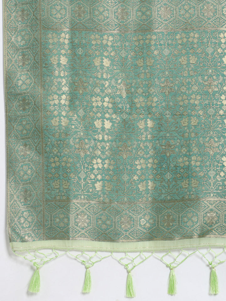 Zari Jaal Art Silk Woven Saree
