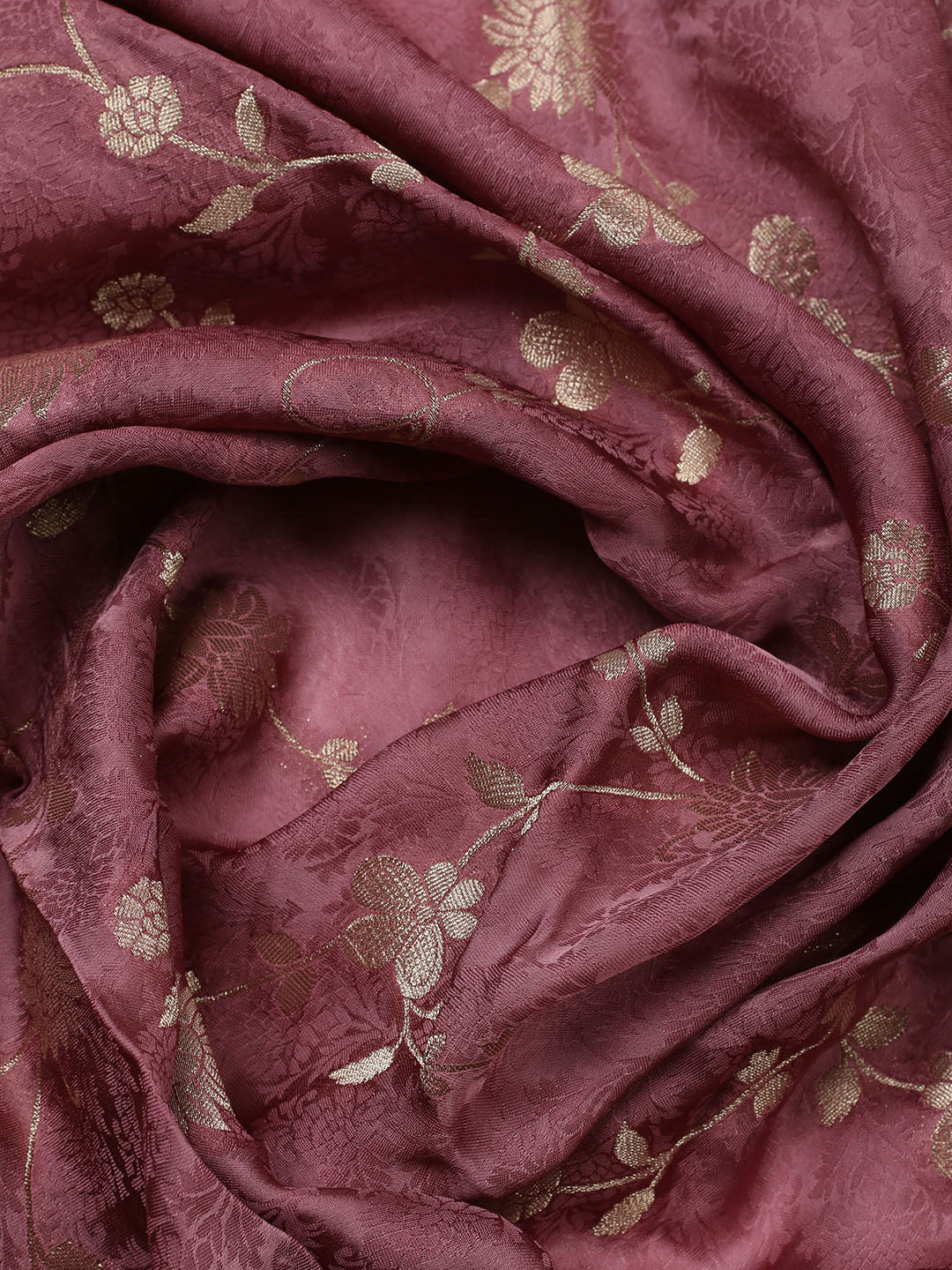 Woven Design Chanderi Unstitched Suit With Pant &amp; Dupatta