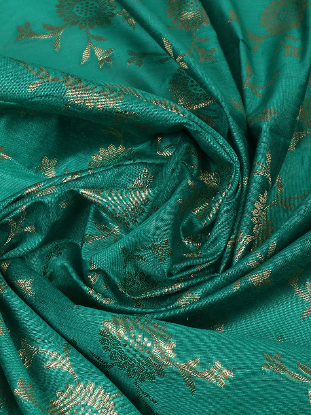 Woven Design Chanderi Unstitched Suit With Pant &amp; Dupatta