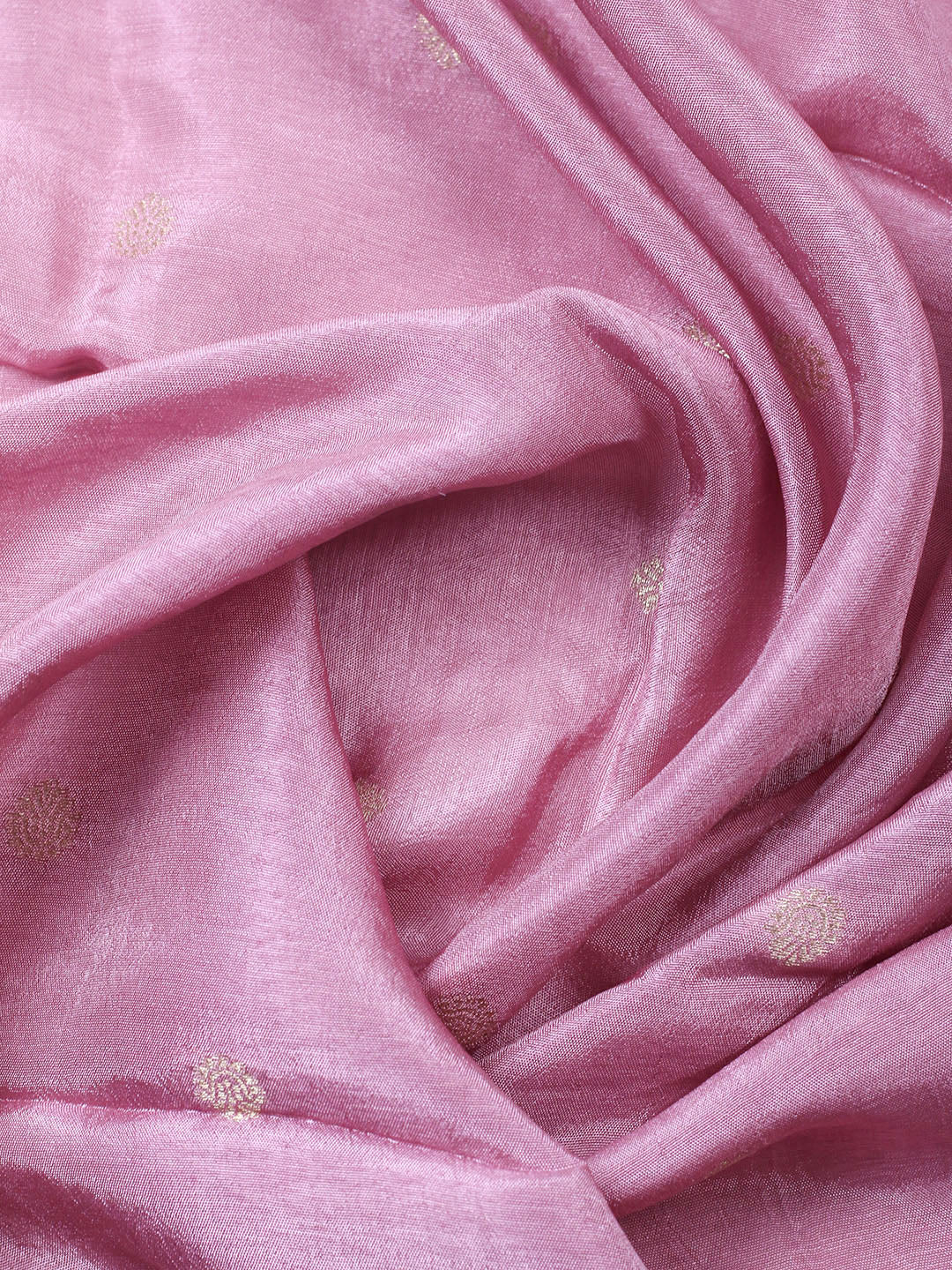 Woven Design Chanderi Unstitched Suit With Pant Dupatta