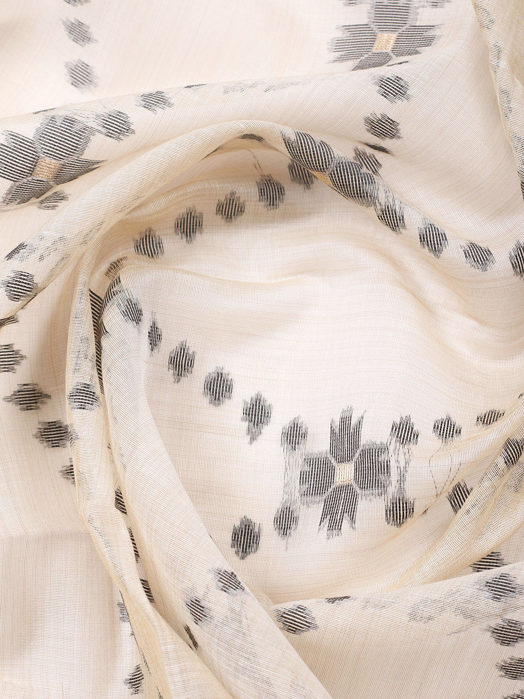 Printed Chanderi Unstitched Suit With Pant Dupatta