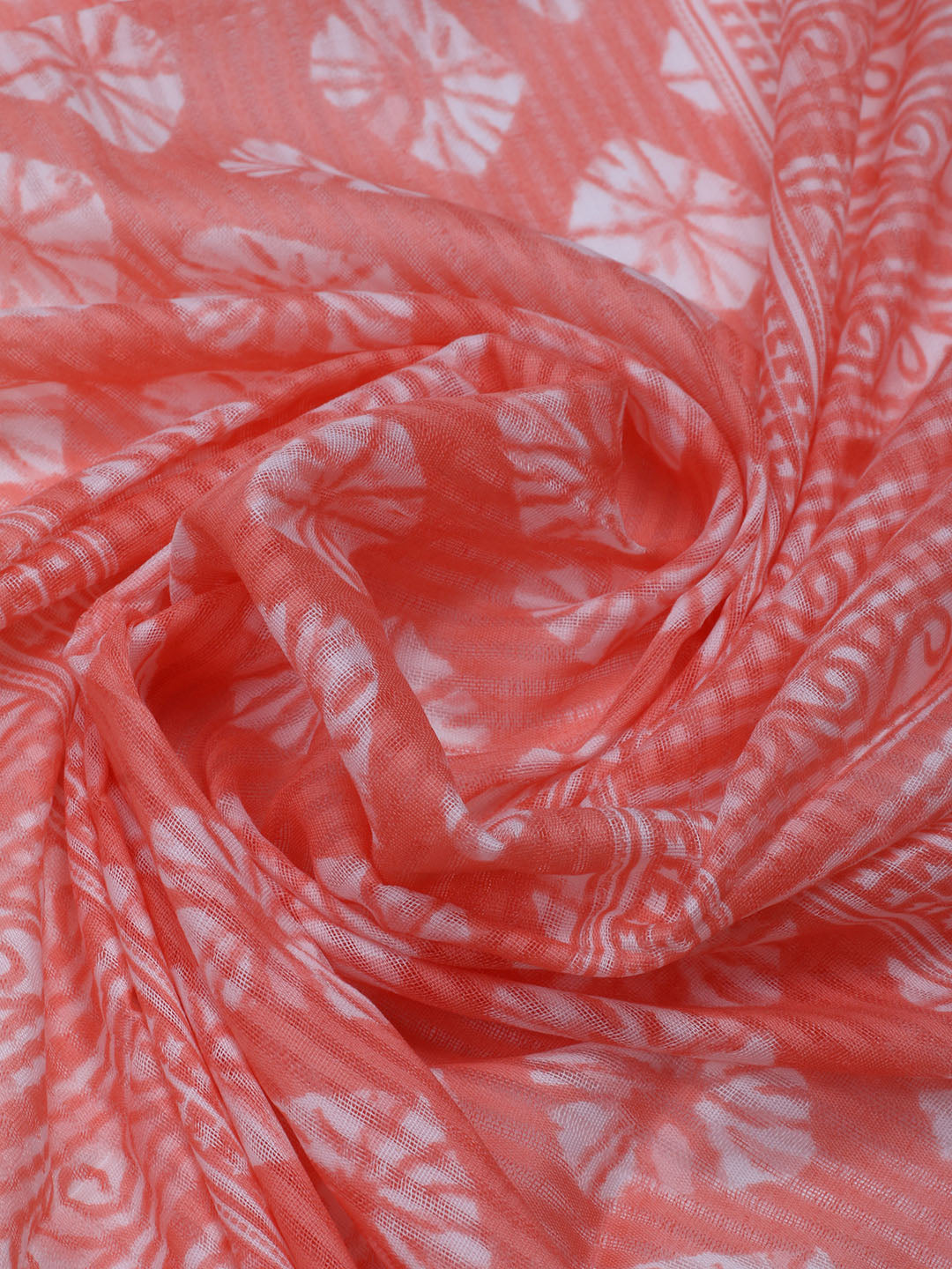 Printed Cotton Blend Unstitched Suit With Dupatta