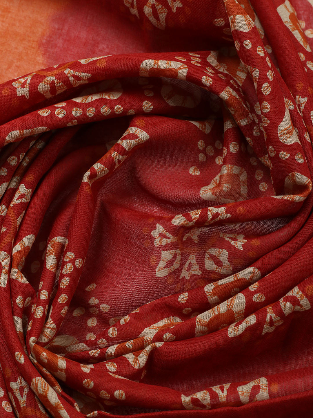 Embroidered Cotton Blend Unstitched Suit With Pant Dupatta