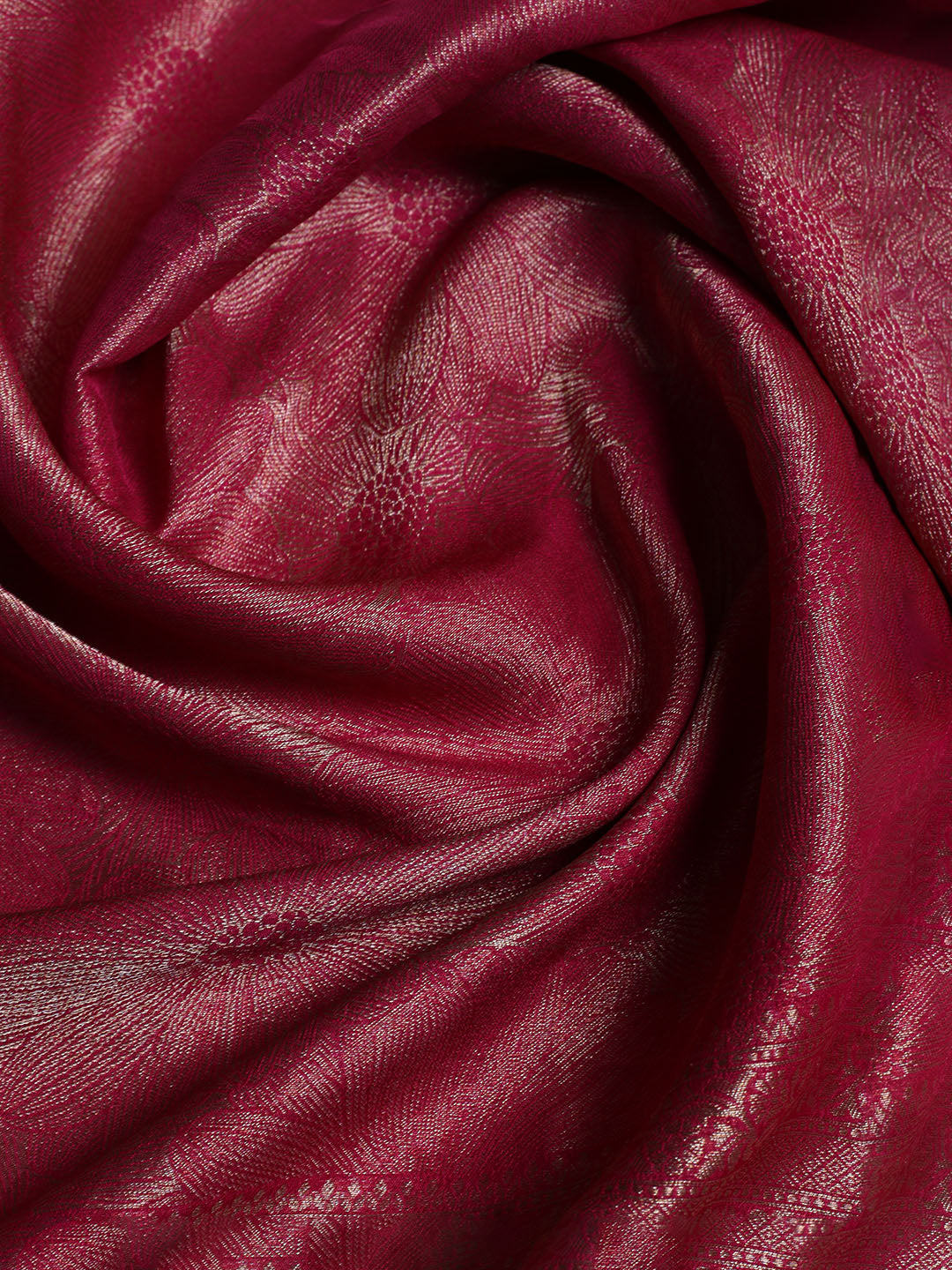 Kanjeevaram Chanderi Unstitched Suit With Dupatta