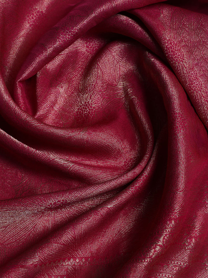 Kanjeevaram Chanderi Unstitched Suit With Dupatta